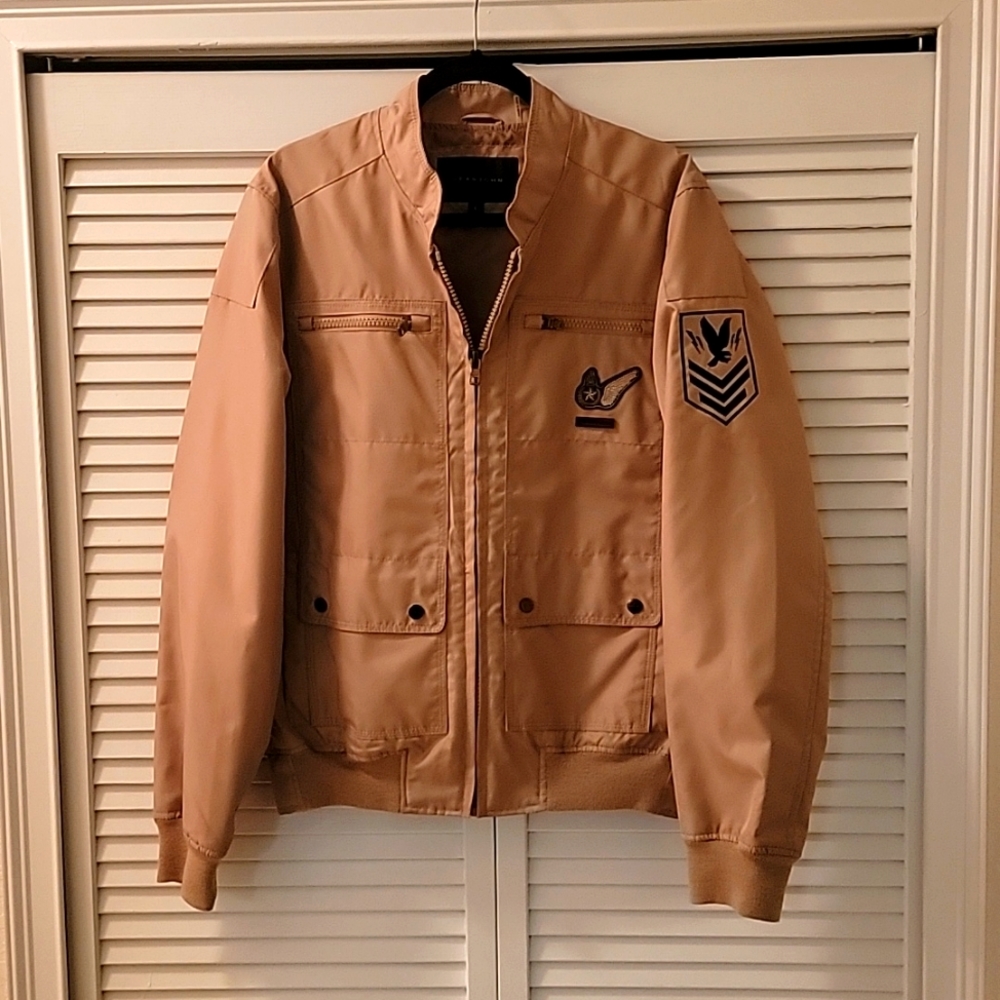 Sean John biege flight jacket